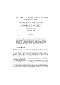 Partial similarity of objects, or how to compare a