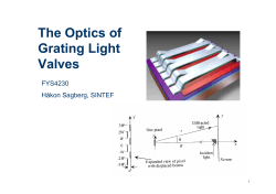 The Optics of Grating Light Valves