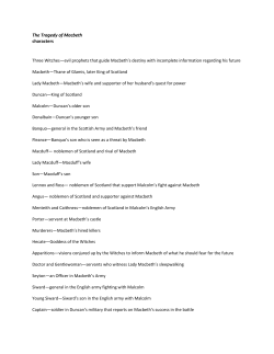 Macbeth character list