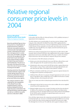 (discontinued) - Relative Regional Consumer Price Levels in 2004