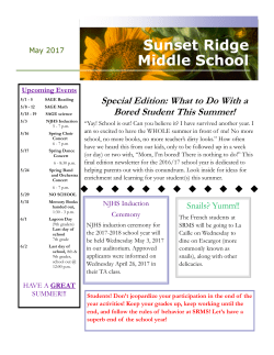 May Newsletter