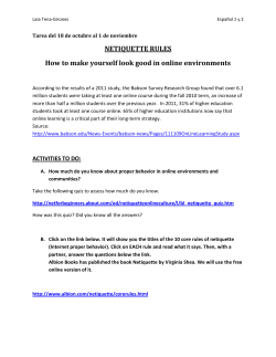 netiquette activity
