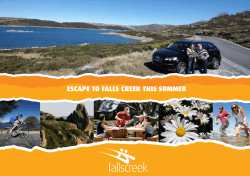escape to falls creek this summer