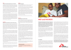 MSF and HIV/AIDS - Doctors Without Borders
