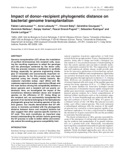 Impact of donor&ndash;recipient phylogenetic distance on bacterial