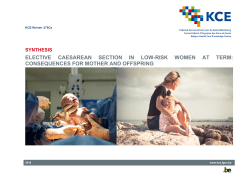 Elective caesarean section in low-risk women at term