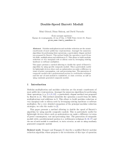 Double-Speed Barrett Moduli