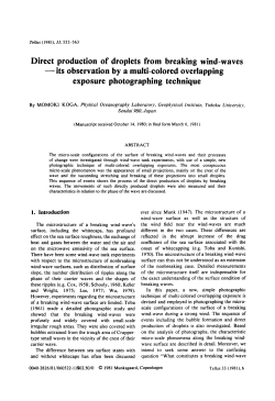 Direct production of droplets from breaking wind-waves - Co
