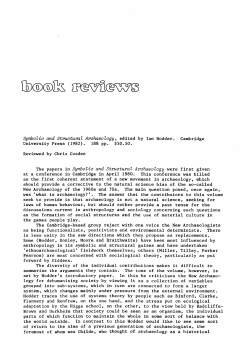 1984: Book review: Symbolic and Structural