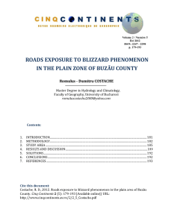 roads exposure to blizzard phenomenon in the