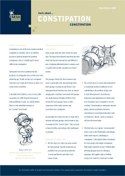 Constipation - Mater Hill Gastroenterology