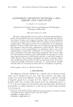ALPHABETIC BIPARTITE NETWORK