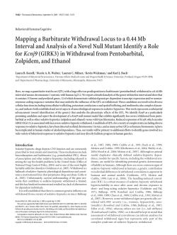 Mapping a Barbiturate Withdrawal Locus to a 0.44 Mb Interval and