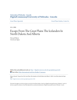 escape from the great plains the icelanders in north dakota and alberta