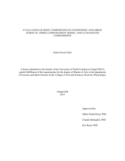 EVALUATION OF BODY COMPOSITION IN - UNC