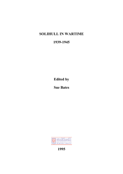 Solihull in Wartime