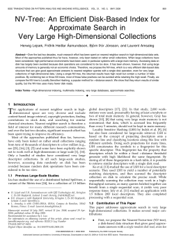 An Efficient Disk-Based Index for Approximate Search in Very Large