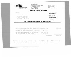 2011-2012 IASB Membership - Hinsdale Township High School