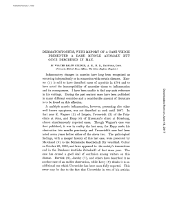 DERMATO]XIYOSITIS, WITH REPORT OF A CASE WHICH