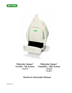 Hardware Instruction Manual - Bio-Rad