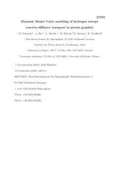 31704 Dynamic Monte&ndash;Carlo modeling of hydrogen isotope reactive