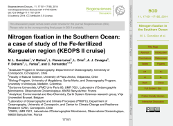 Nitrogen fixation in the Southern Ocean