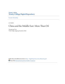 China and the Middle East: More Than Oil