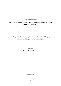 KA IS A WHEEL: TIME IN STEPHEN KING`S ``THE DARK TOWER``