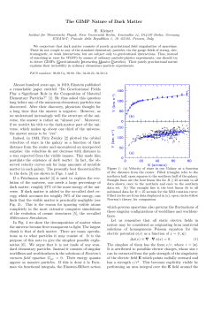 The GIMP Nature of Dark Matter