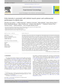 Echo intensity is associated with skeletal muscle power and