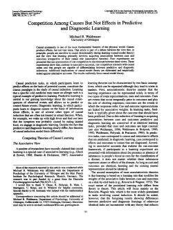 Competition Among Causes But Not Effects in Predictive and