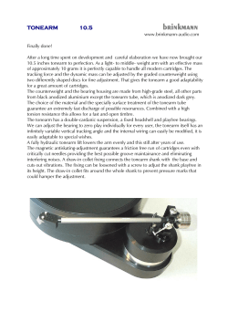 TONEARM 10.5 brinkmann