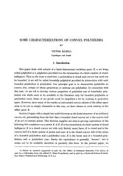 Some characterizations of convex polyhedra