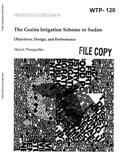 The Gezira Irrigation Scheme in Sudan - Wageningen UR E