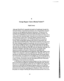 George Bogese: "Just a Bloody Traitor"?