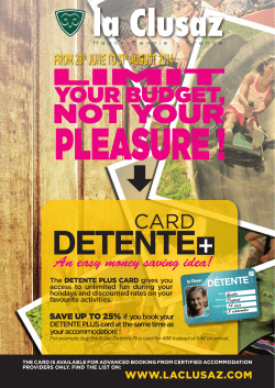 d&eacute;tente - La Clusaz