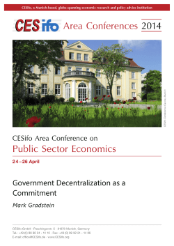 Government Decentralization as a Commitment