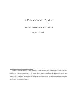 Is Poland the Next Spain?