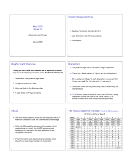 Mat 2170 Week 11 Student Responsibilities Chapter Eight Overview