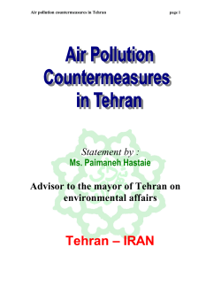 Tehran – IRAN - World Bank Group