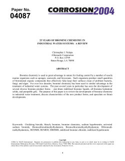 NACE Bromine Chemistry Review - Enviro Tech Chemical Services