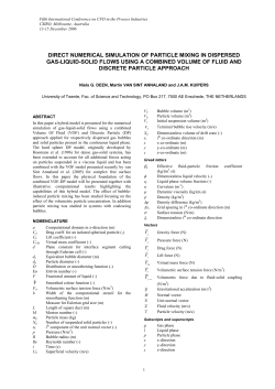direct numerical simulation of particle mixing in dispersed gas