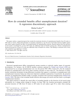 How do extended benefits affect unemployment duration? A