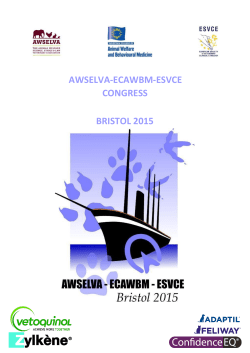 AWSELVA-ECAWBM-ESVCE CONGRESS BRISTOL 2015