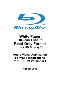 BD ROM - White Paper Blu-ray Disc&trade; - Ultra HD Blu-ray