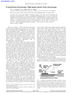 A mechanical microscope: High-speed atomic force