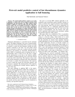 First-exit model predictive control of fast discontinuous