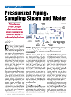 Pressurized Piping: Sampling Steam and Water