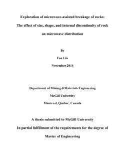 Exploration of microwave-assisted breakage of