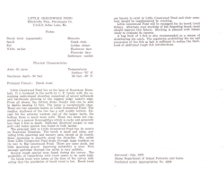 LITTLE GREENWOOD POND Elliotsville Twp., Piscataquis Co